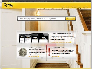 Web site www.century21.com, Century 21