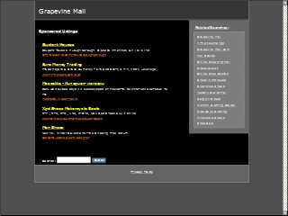 Web site www.grapevinemall.com, Grapevine Mall
