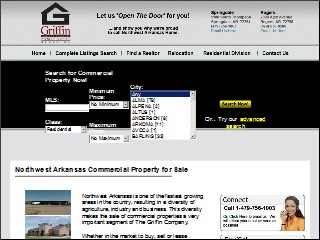 Web site www.griffincompanyrealtors.com, Weichert Realtors The Griffin Company