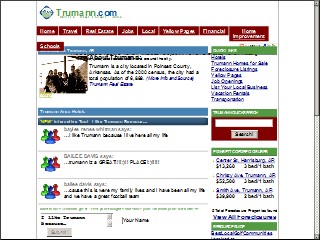 Web site www.trumann.com, Design Real Estate